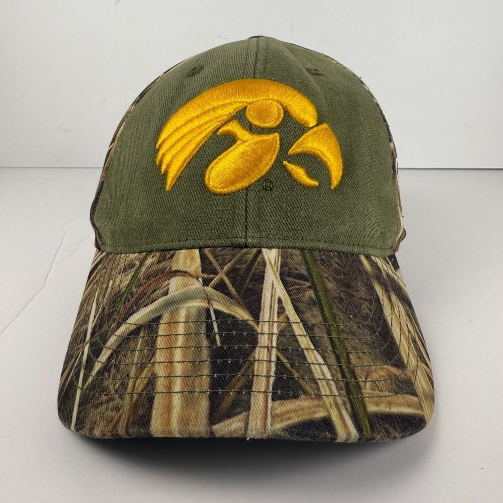 University Of Iowa Hawkeyes Hat Cap Mens Camo Strap Back Captivating Headwear